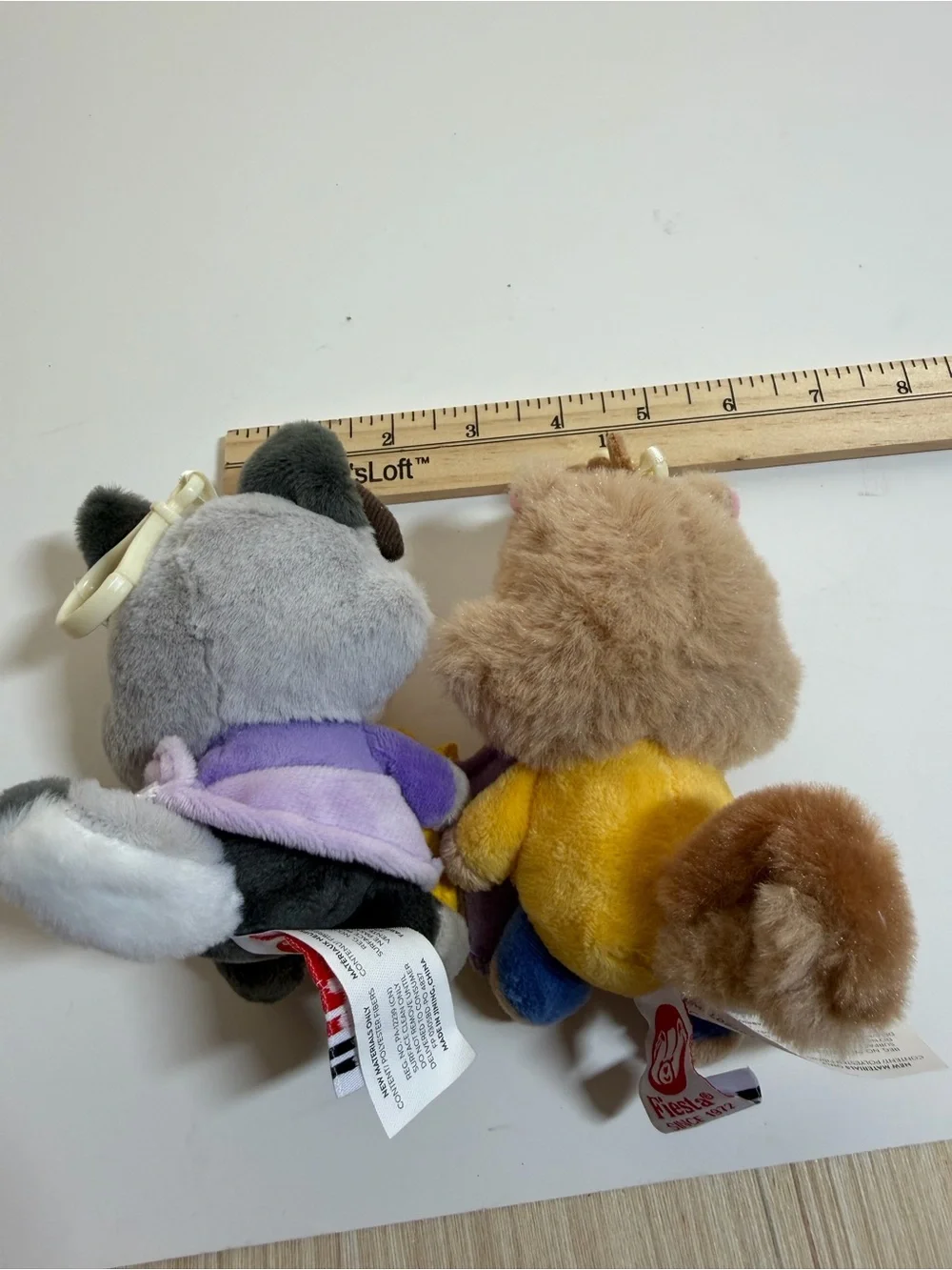 Fiesta magnetic best friends plush. Squirrel and wolf